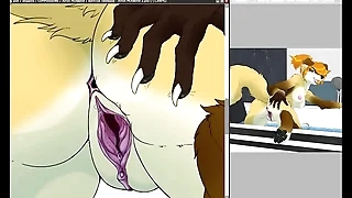 Furry Girl Bathtub Timelapse - SnakeTeeth12